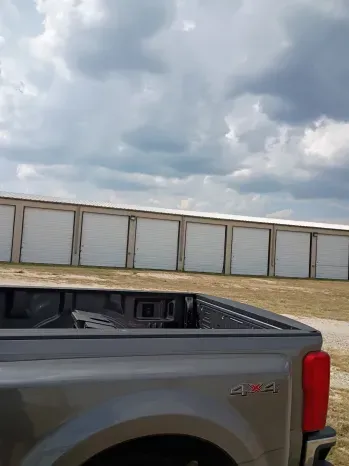 Enclosed drive-through storage bays at Quiet Stay in Morrison, OK